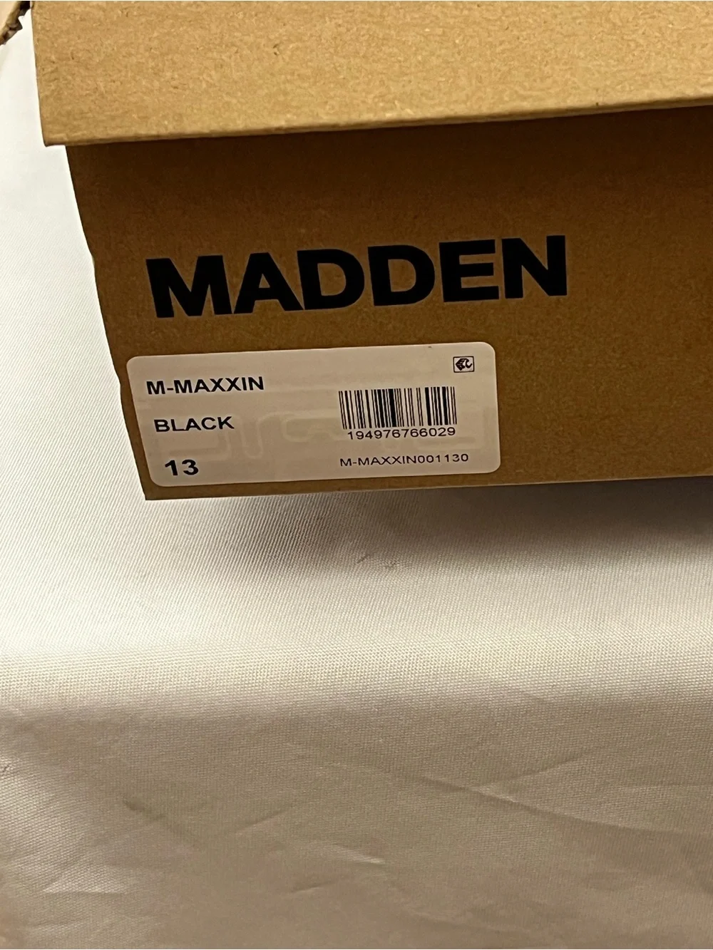 Madden M-Maxxinn Black Chelsea Ankle Boots Men 13 New In Box